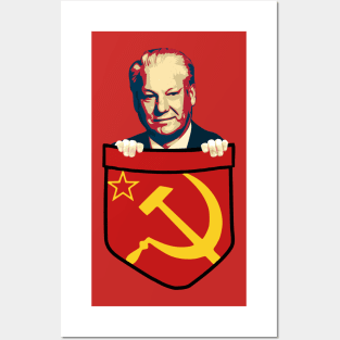 Boris Yeltsin Communism Chest Pocket Posters and Art